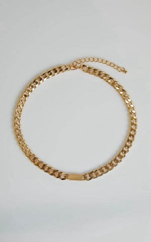 Showpo Lottie Necklace Gold | TRXYQB038