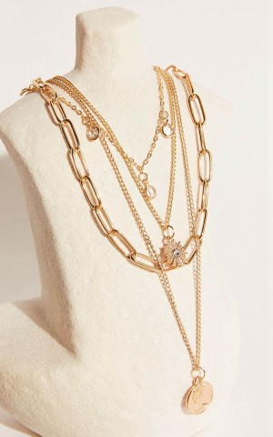 Showpo Susie Multipack Necklace Gold | SFVZIH985