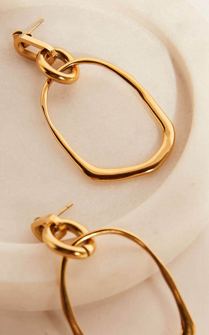 Showpo Abegail Drop Earrings Gold | GCRNAI981