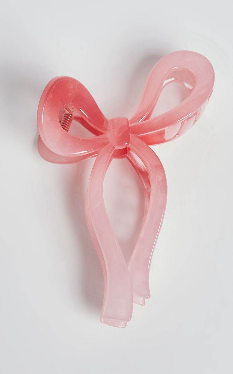 Showpo Alexi Hair Clip - Bow Shaped Hair Clip Pink | ZHPBTI126