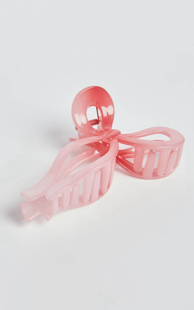 Showpo Alexi Hair Clip - Bow Shaped Hair Clip Pink | ZHPBTI126