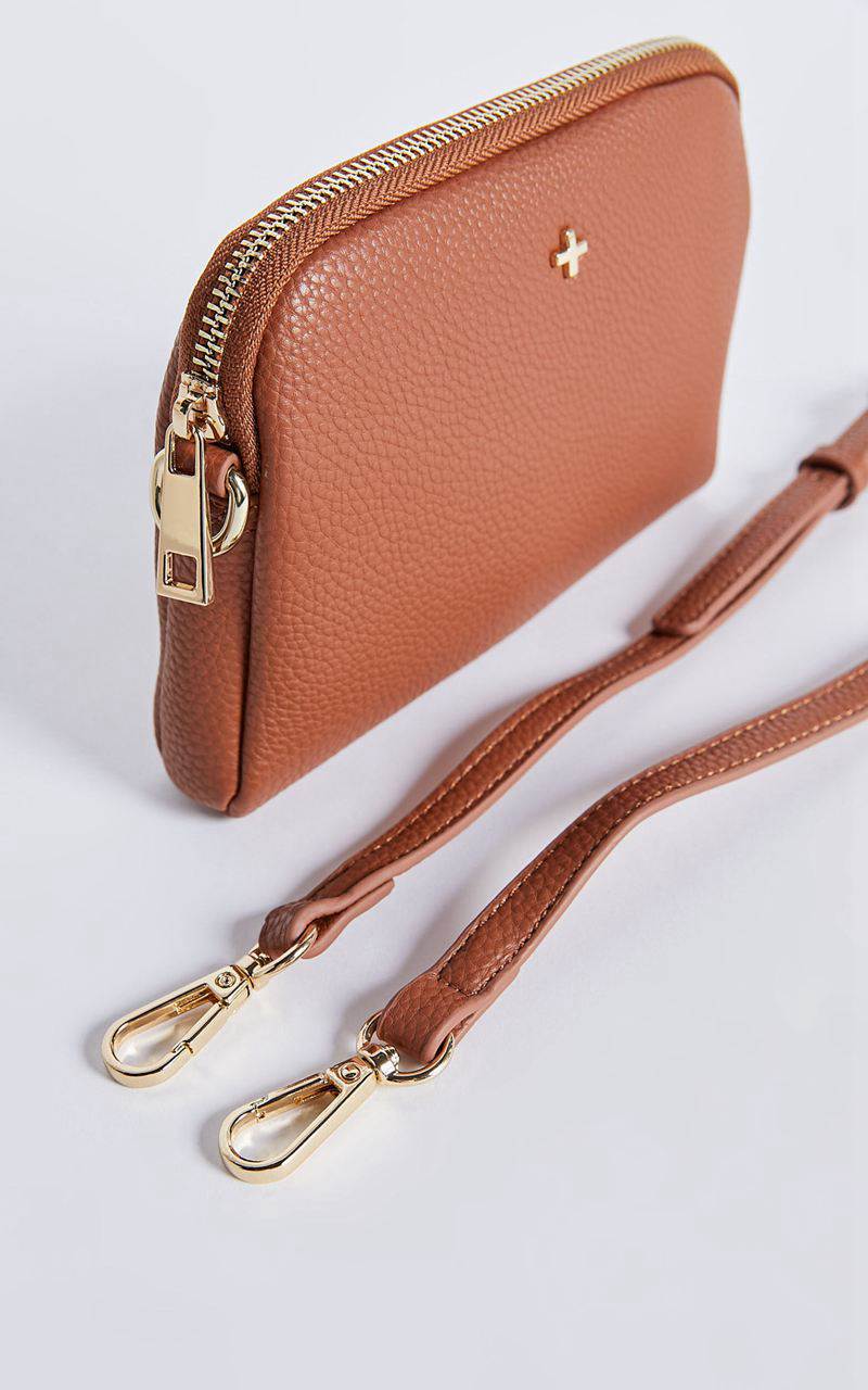 Showpo Alias Mini Crossbody Bag Tan | BYDKFR058