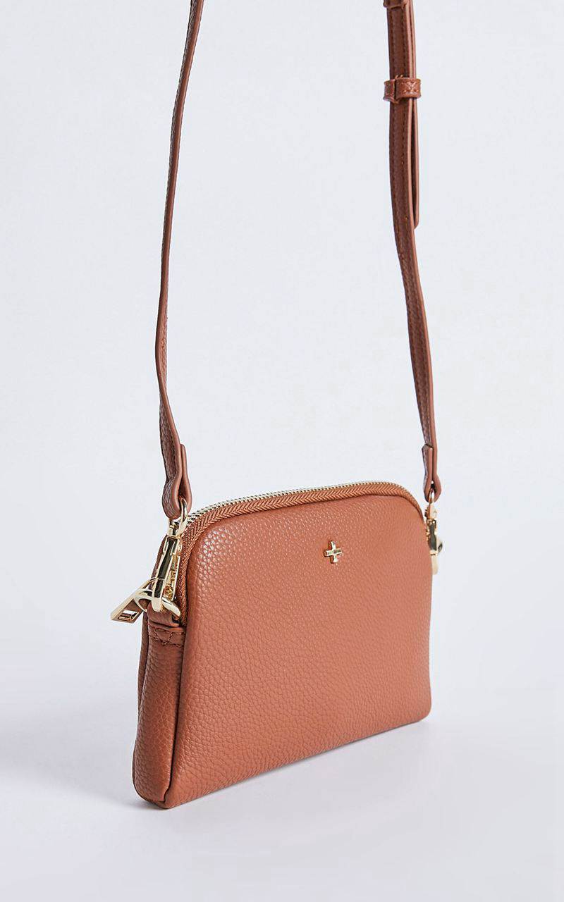 Showpo Alias Mini Crossbody Bag Tan | BYDKFR058