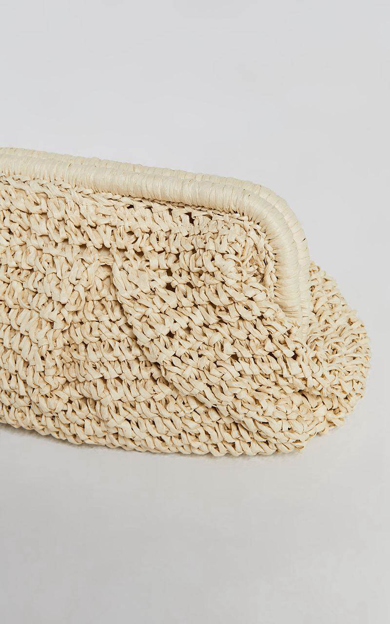 Showpo Amalfi Natural Weave Clutch Natural | XERBGN901