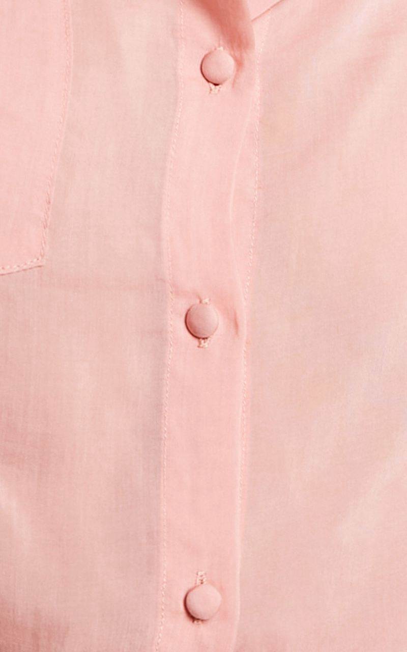 Showpo Amalie The Label - Azariah Balloon Sleeve Button Up Shirt Dusty Pink | CREZYQ879