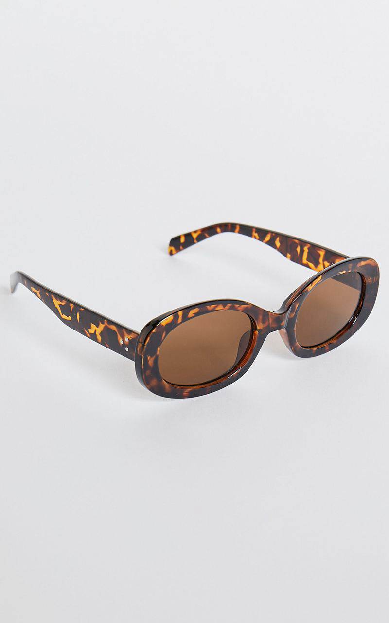 Showpo Briggs Sunglasses - Circle Shape Sunglasses Tort | SNAFZT867