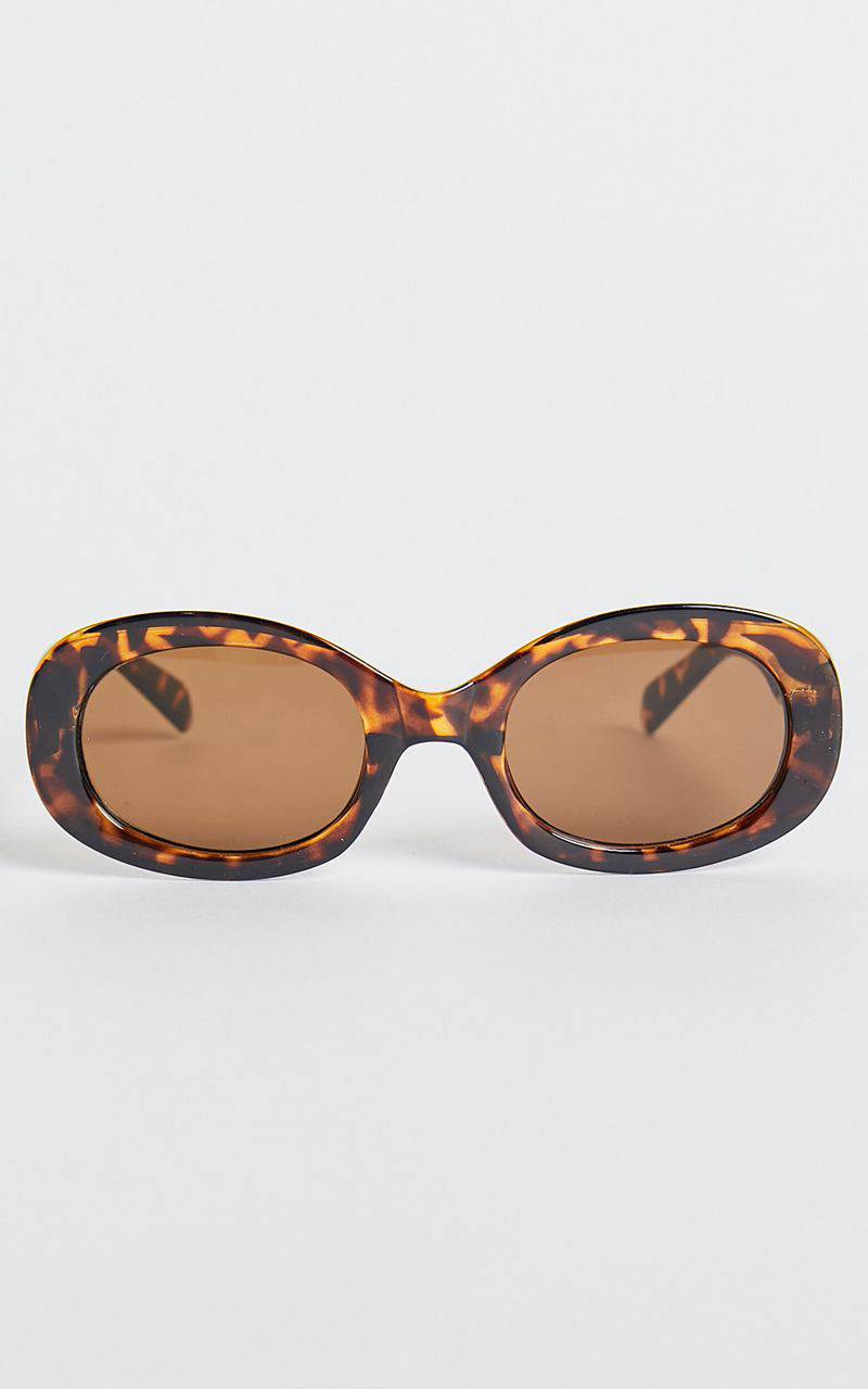 Showpo Briggs Sunglasses - Circle Shape Sunglasses Tort | SNAFZT867