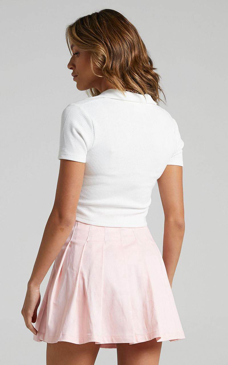 Showpo Cailin Pleated Skirt Pink | GHQNJI978