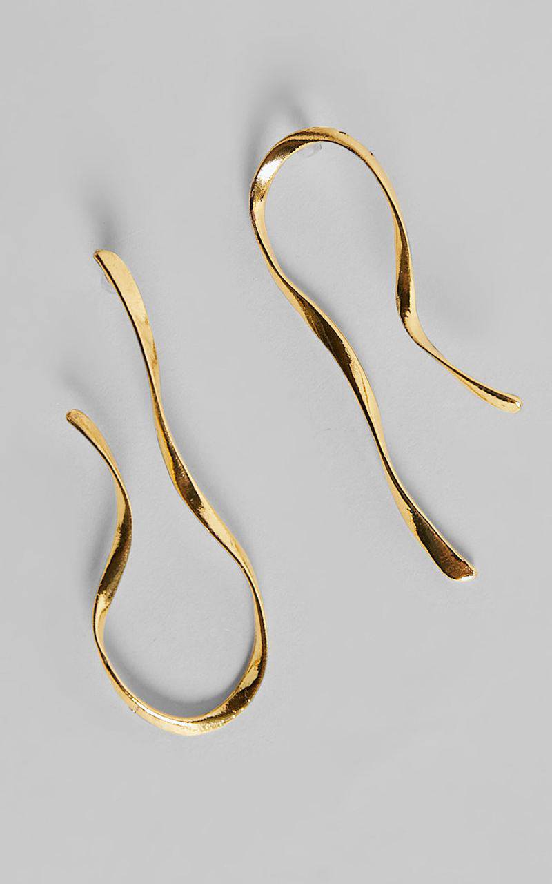 Showpo Caleb Drop Earrings Gold | KDLRJM748