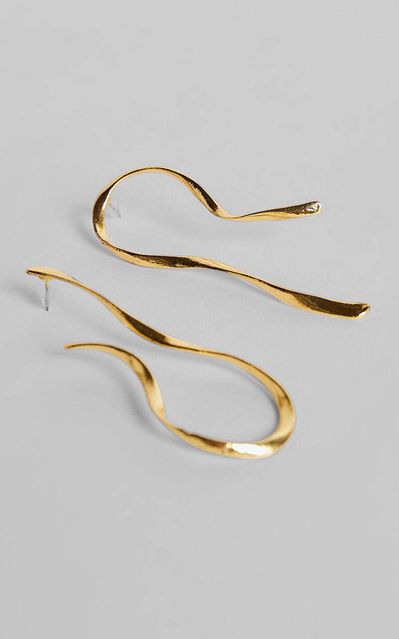 Showpo Caleb Drop Earrings Gold | KDLRJM748