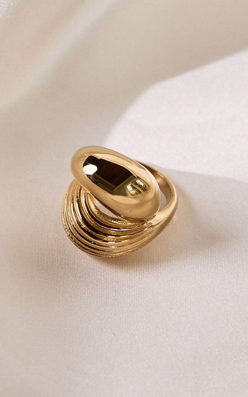 Showpo Demi Statement Ring Gold | WBYHNF567