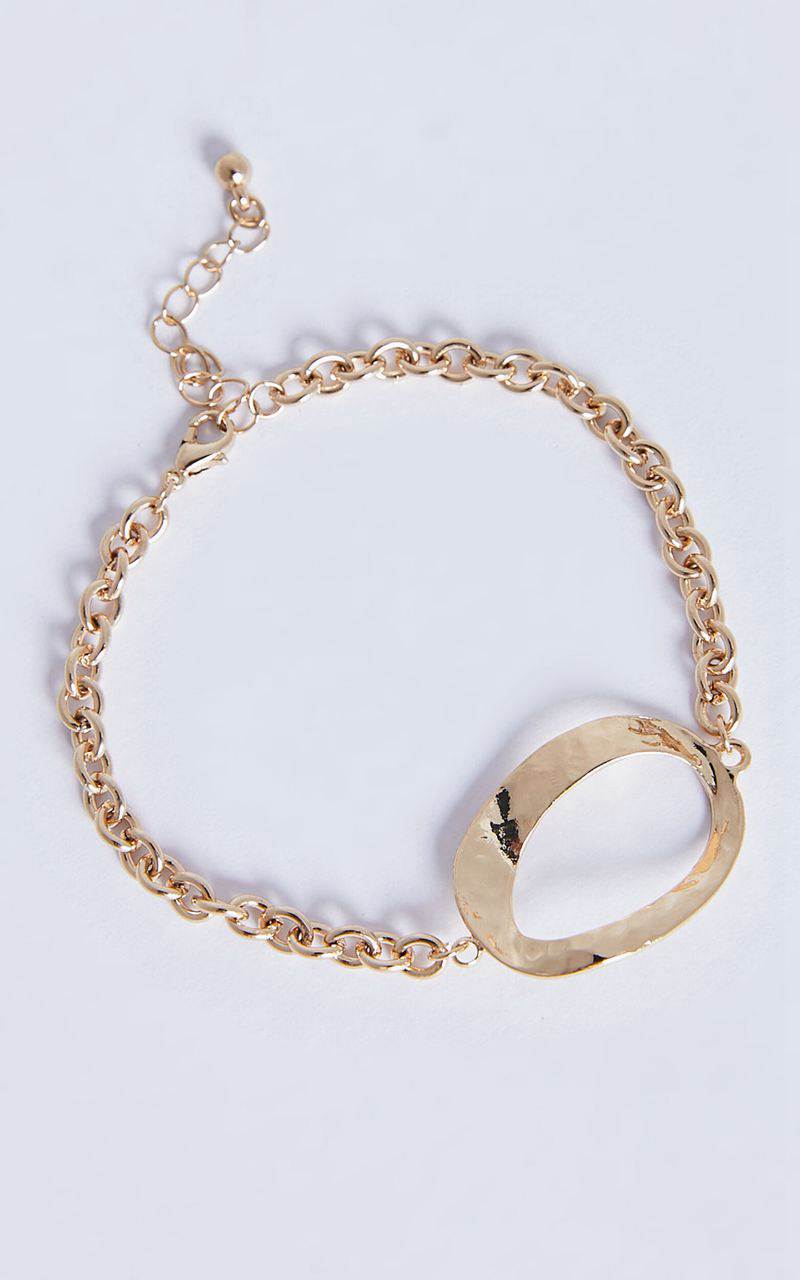 Showpo Dolores Bracelet - Open Circle Shape Chain Bracelet Gold | AUZYWP347