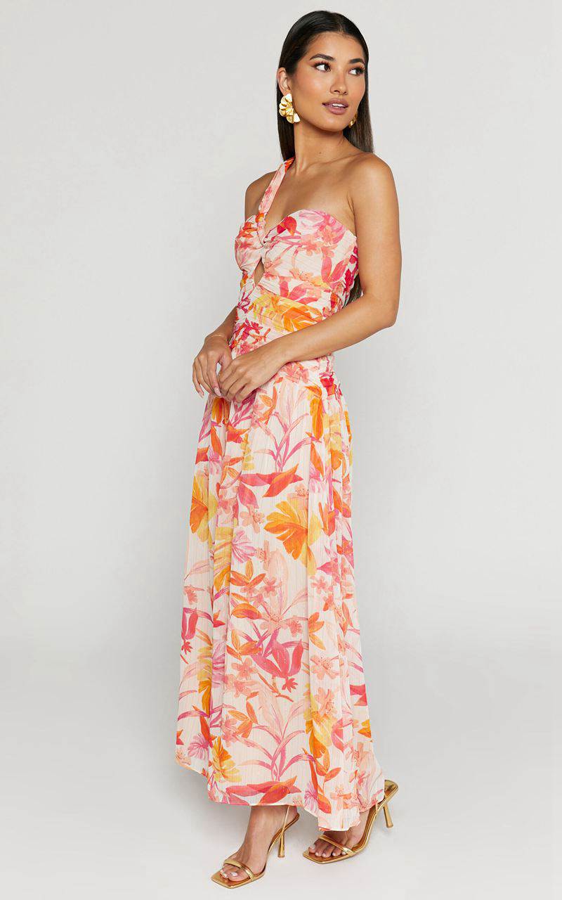 Showpo Ferlynn Maxi Dress - One Shoulder Sweetheart Dress Multi | DOGSUR849