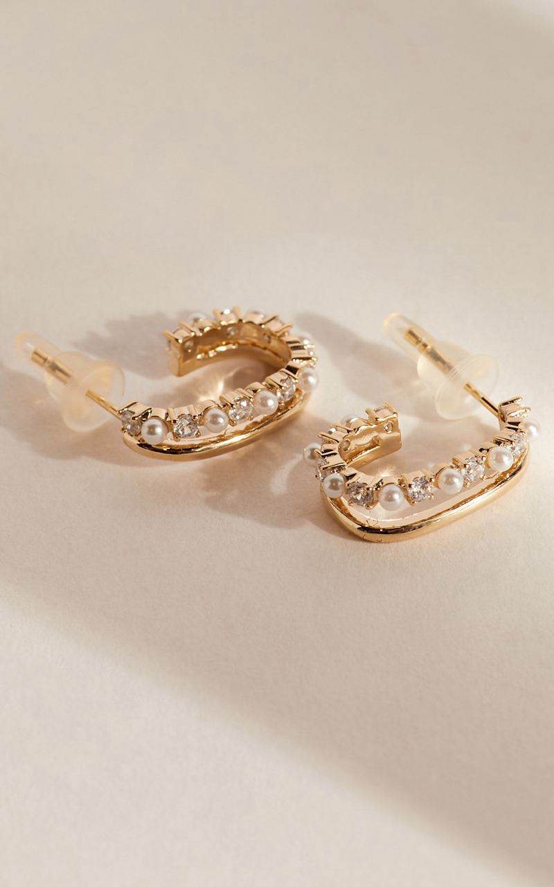 Showpo Haisley Hoop Earrings Gold | KECUMR519