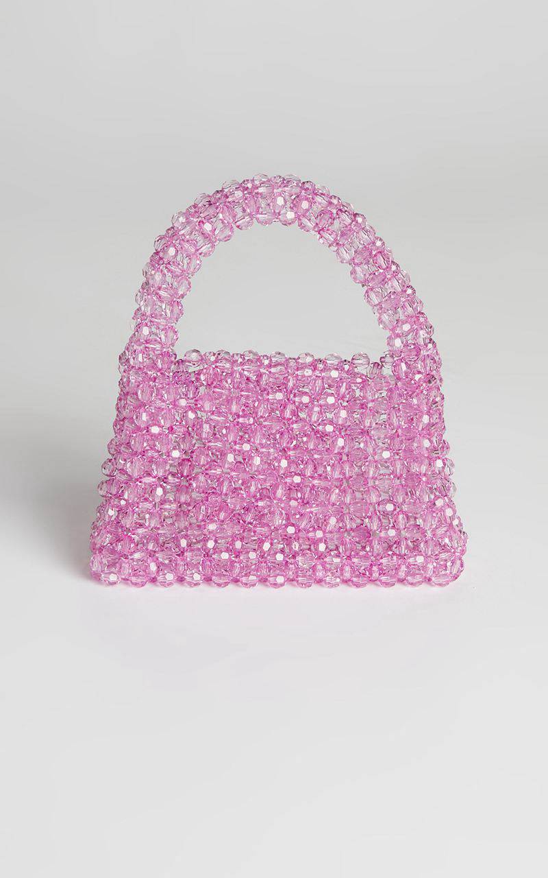 Showpo Jaynee Beaded Bag Purple | EIRBTG945