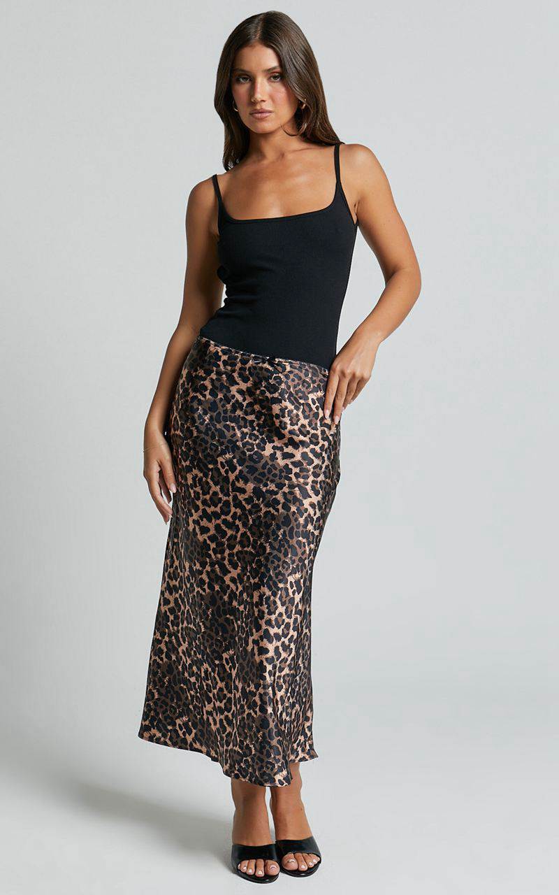 Showpo Lioness - Enigmatic Maxi Skirt Leopard | DKZTXO186