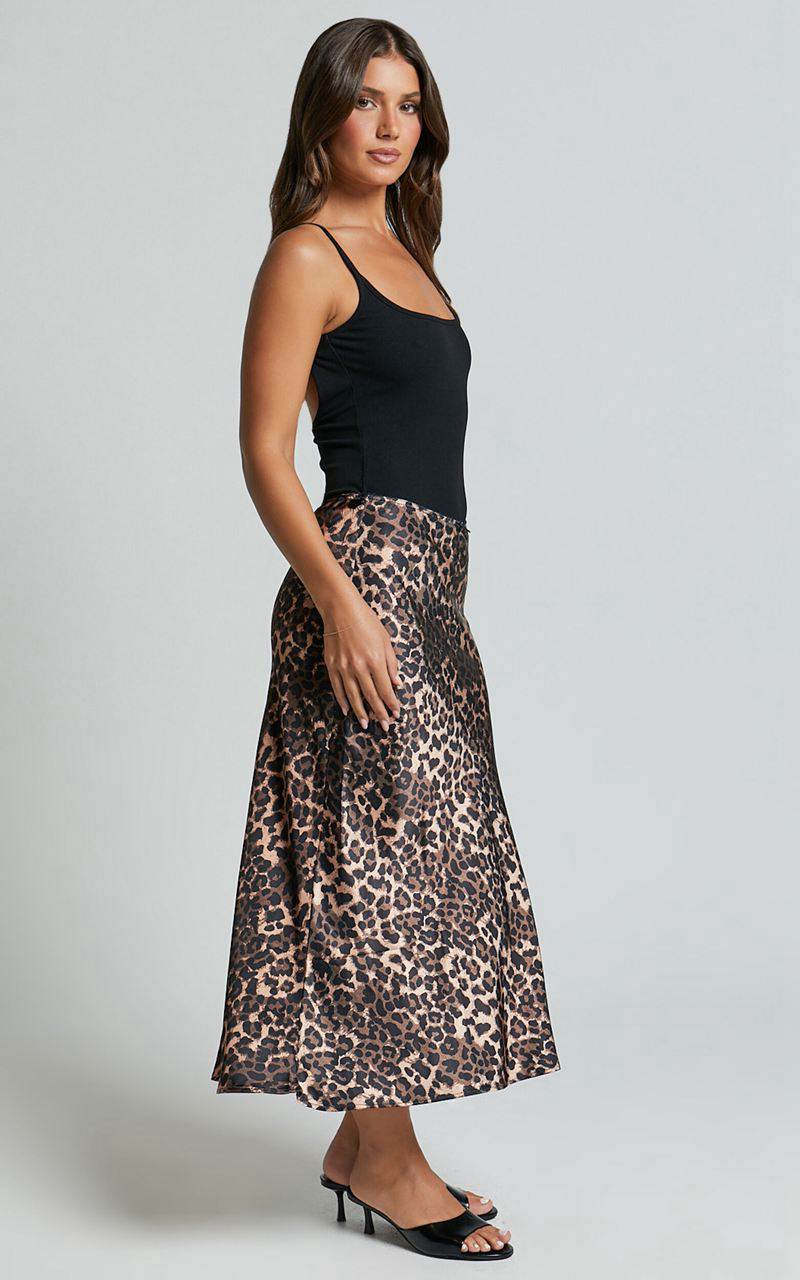 Showpo Lioness - Enigmatic Maxi Skirt Leopard | DKZTXO186