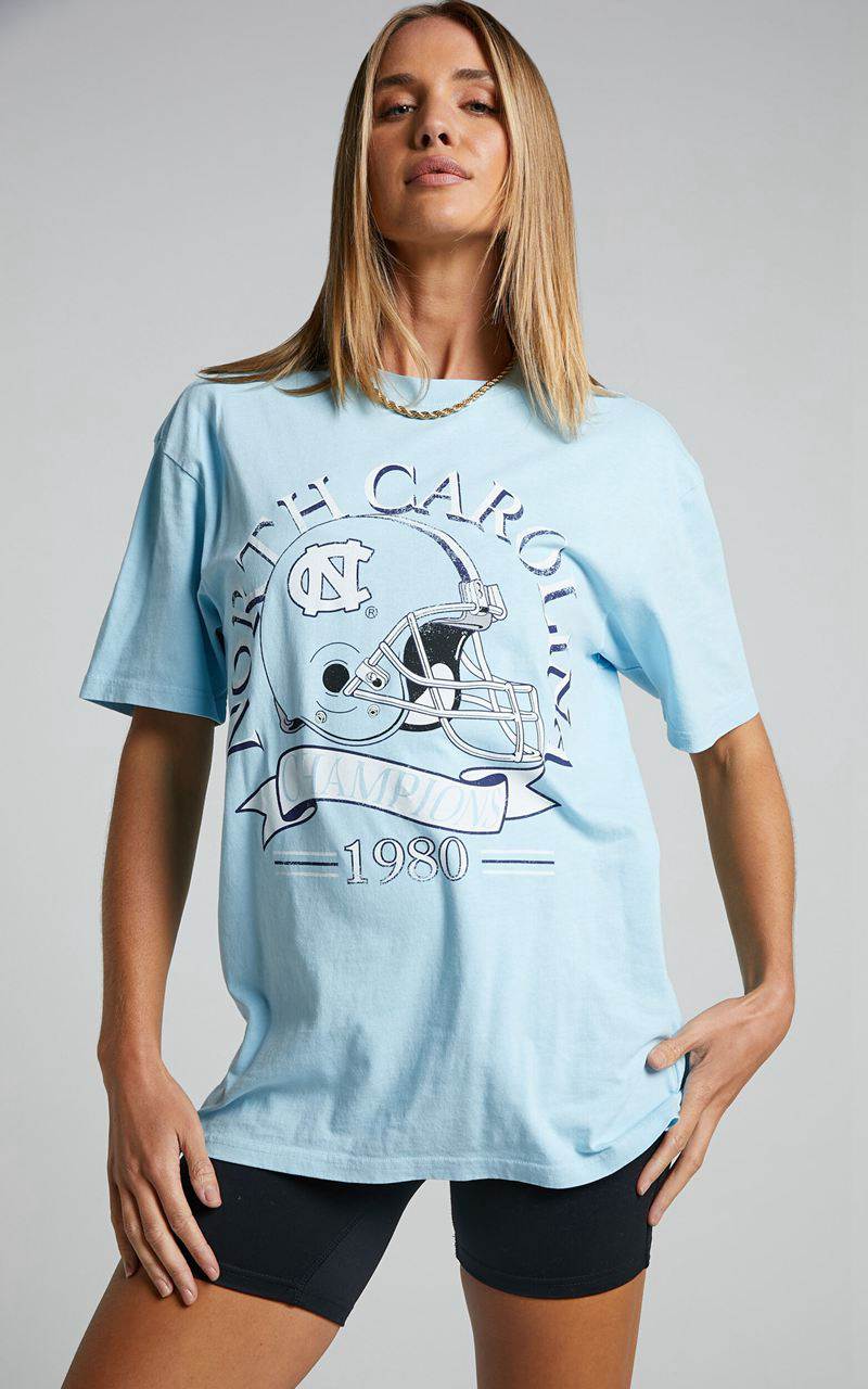 Showpo Ncaa - North Carolina Champions Athletics Tee Sky Blue | KLPDOI451