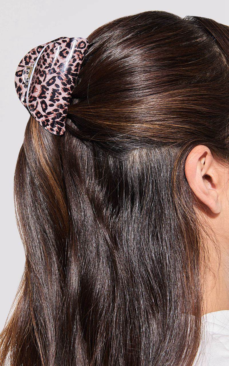 Showpo Polly Hair Clip - Small Printed Claw Clip Leopard Print | IKBVMG258