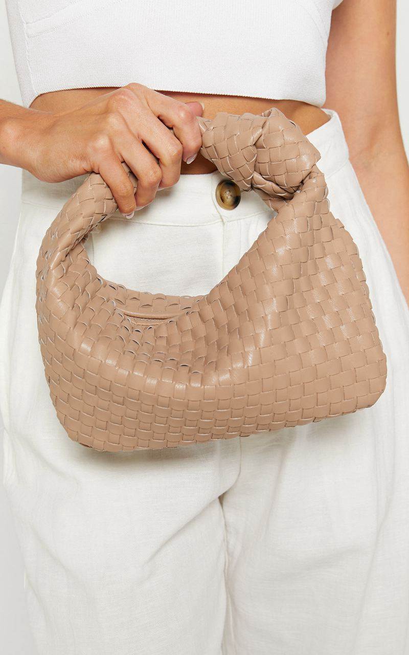 Showpo Reesley Knot Handle Bag Beige | LTKOBS367