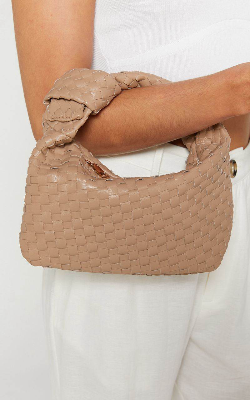 Showpo Reesley Knot Handle Bag Beige | LTKOBS367