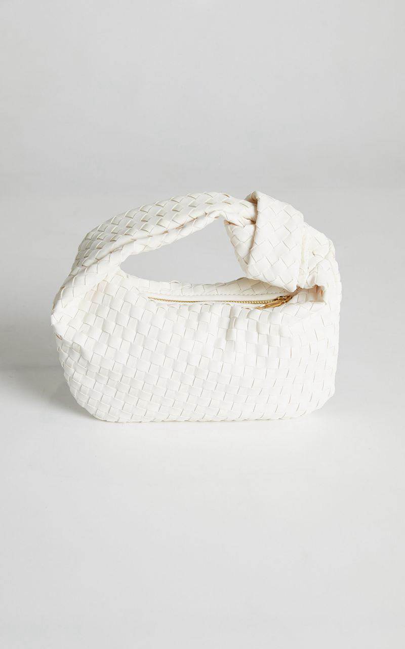 Showpo Reesley Knot Handle Bag White | NEFPOV170