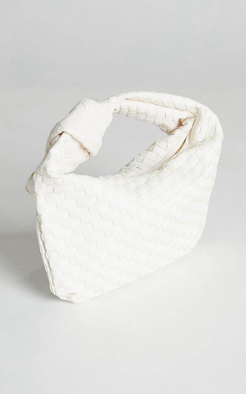 Showpo Reesley Knot Handle Bag White | NEFPOV170