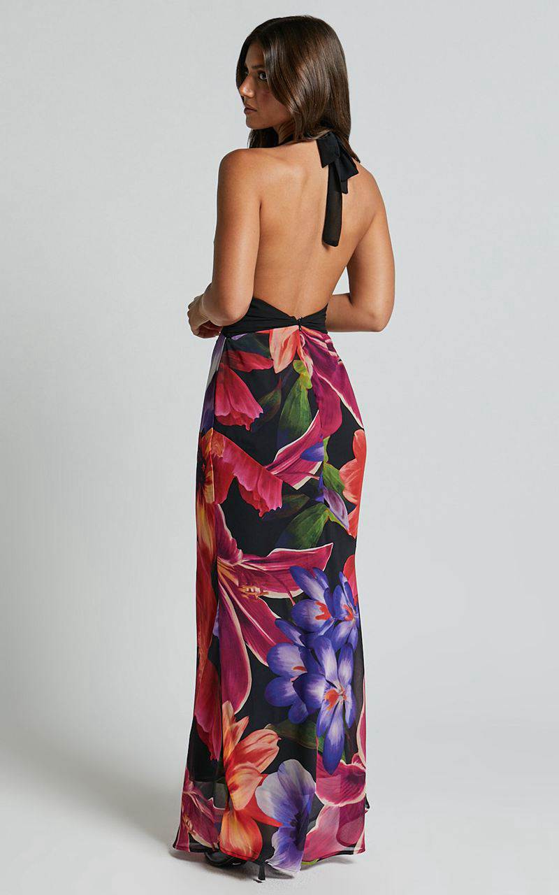 Showpo Runaway The Label - Tenaya Maxi Dress Maeve Print | IPFWQX741