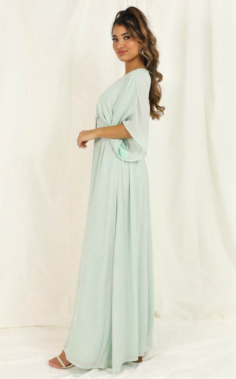 Showpo Sitting Pretty Dress Sage | PXHWGZ150