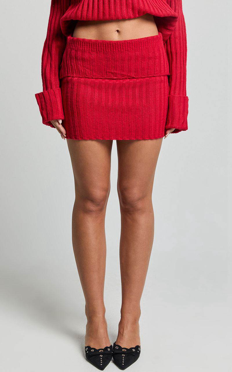 Showpo Sndys The Label - Brooks Mini Skirt Cherry | WURKYT935