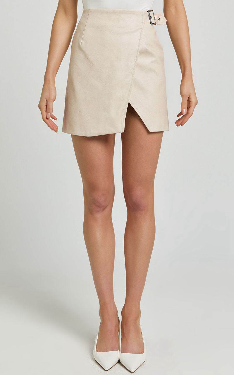 Showpo Sndys The Label - Royce Mini Skirt Stone | FOXTHB670