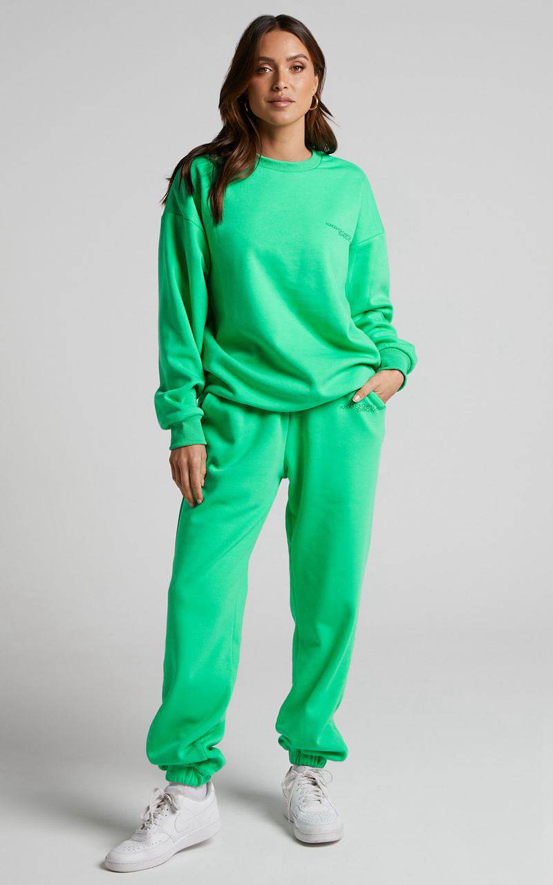 Showpo The Hunger Project X Showpo Mid Waisted Sweatpants Green | SUHYTQ475