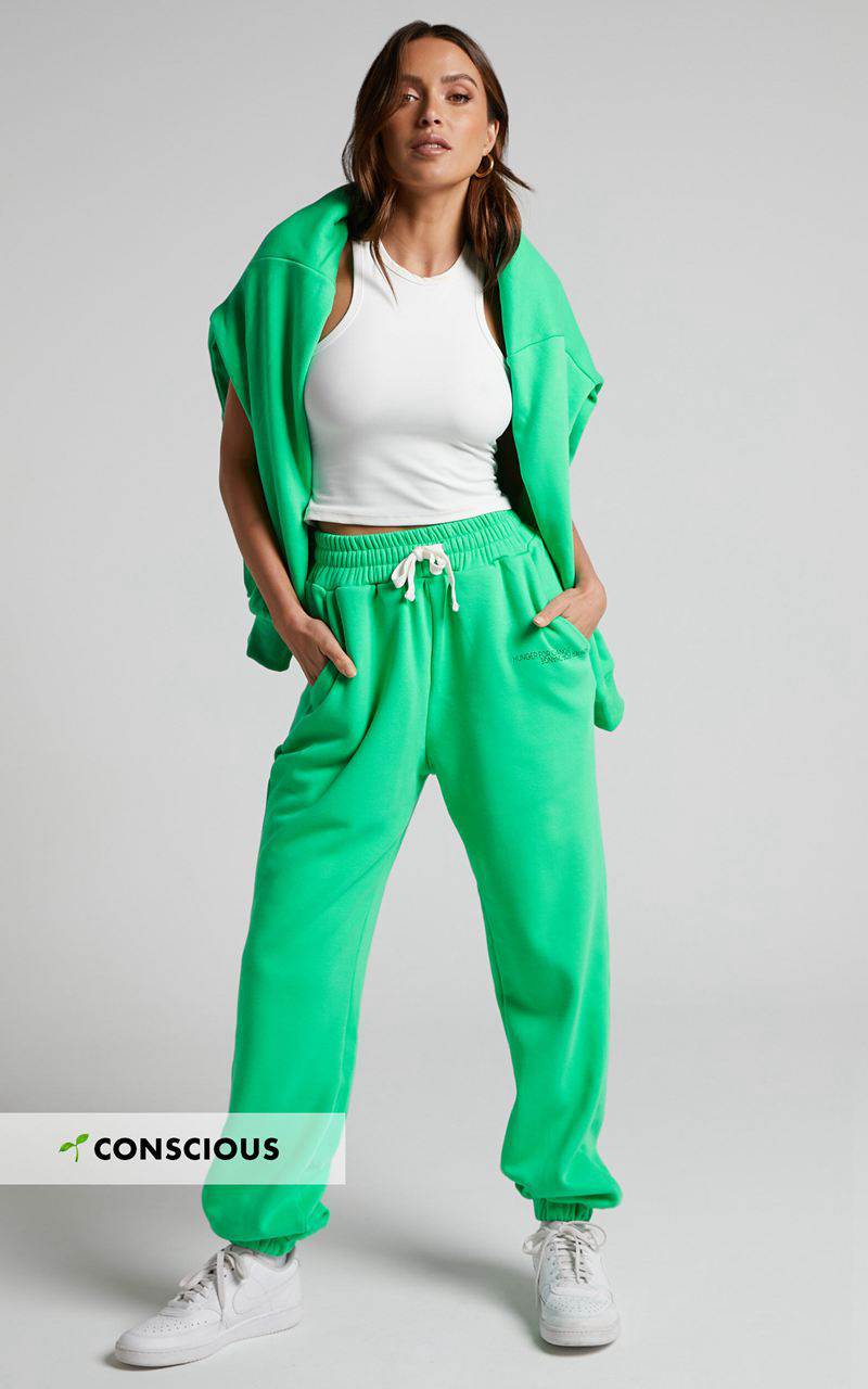 Showpo The Hunger Project X Showpo Mid Waisted Sweatpants Green | SUHYTQ475