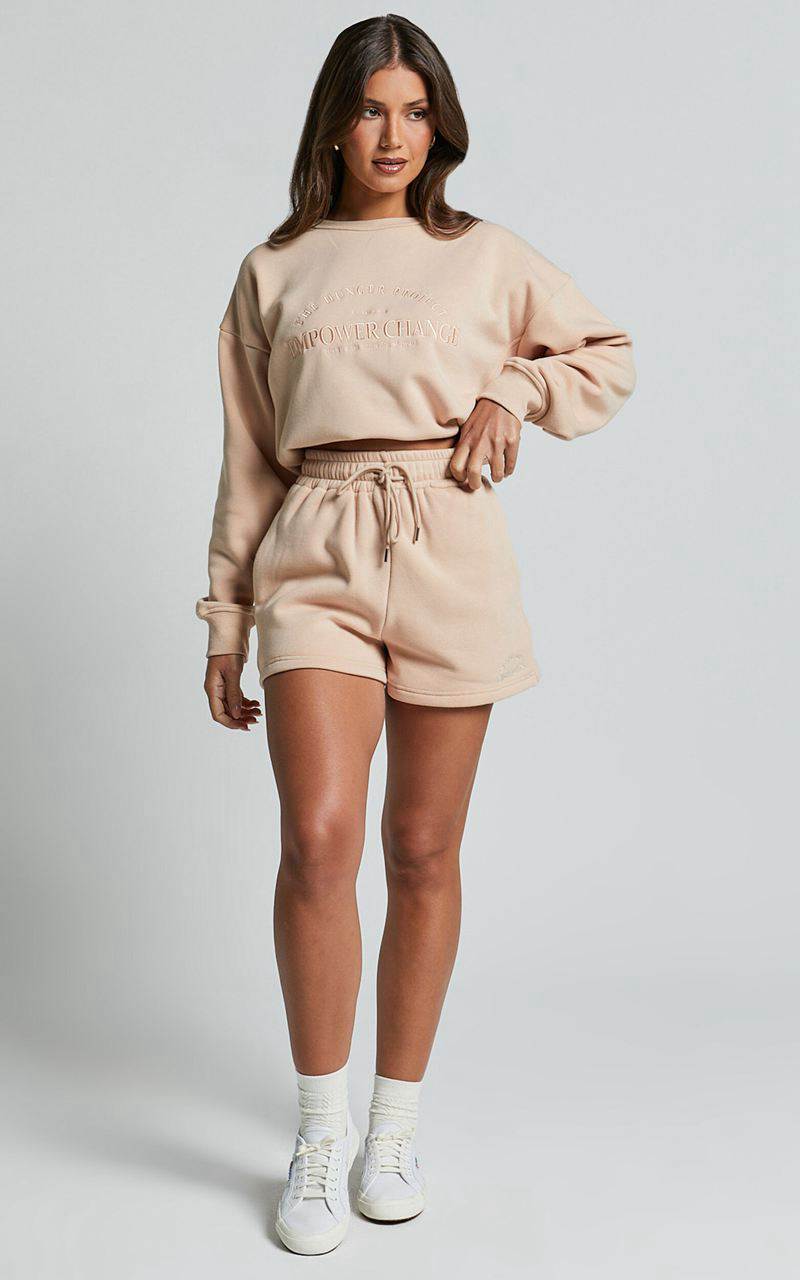 Showpo The Hunger Project X Showpo - Thp Shorts Beige | OVANKY054